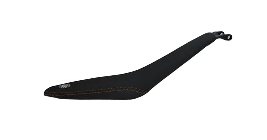 Seat Concepts Komfort Foam &amp; Cover Kit KTM Freeride, Black Sandpaper, Seiten Black Carbon Fiber, Naht orange
