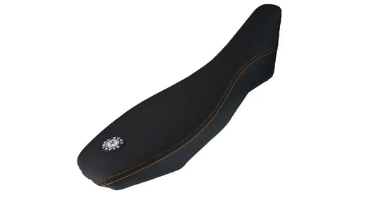 Seat Concepts Komfort-Sitzbank KTM 690 Enduro R / SMC-R, Black Sandpaper, Seiten Black Carbon Fiber, Naht schwarz