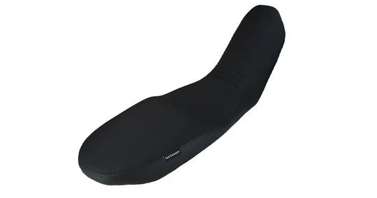 Seat Concepts Komfort Foam &amp; Cover Kit KTM 950 / 990 Adventure, Black Sandpaper, Seiten Black Carbon Fiber, Naht orange