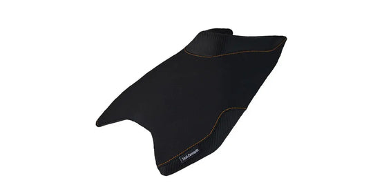 Seat Concepts Komfort Foam &amp; Cover Kit KTM 790 / 890 Duke, Black Sandpaper, Seiten Black Carbon Fiber, Naht orange