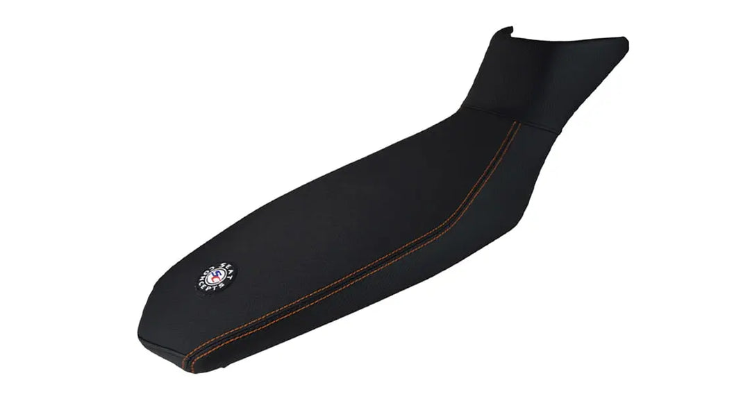 Seat Concepts Rally Sitzbank KTM 790 / 890 Adventure, Black Sandpaper, Seiten Black Carbon Fiber, Naht schwarz