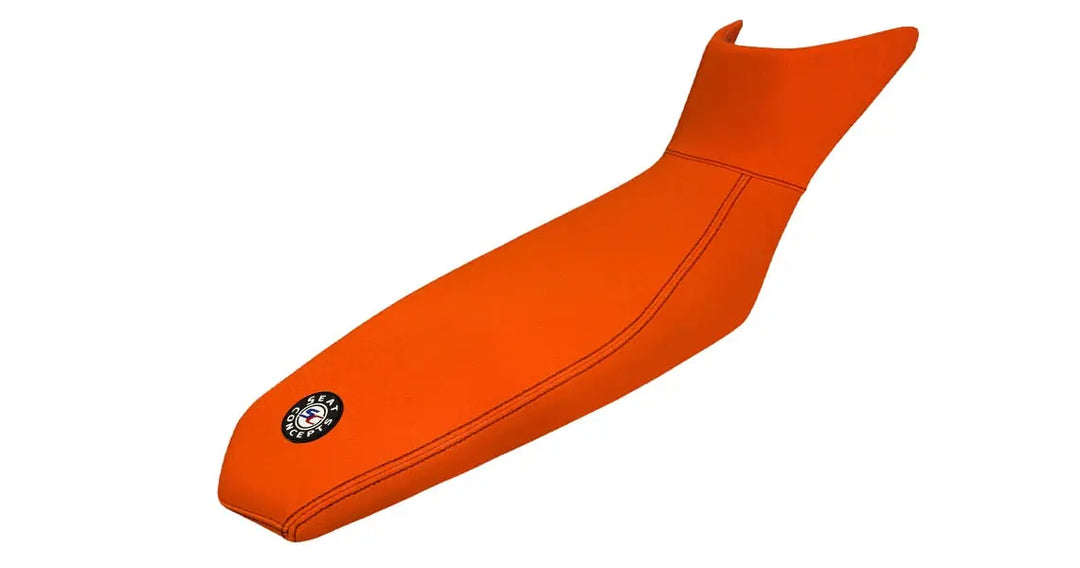 Seat Concepts Rally Sitzbank KTM 790 / 890 Adventure, Orange Semi-Grip, Naht schwarz (Abbildung zeigt Standardhöhe)