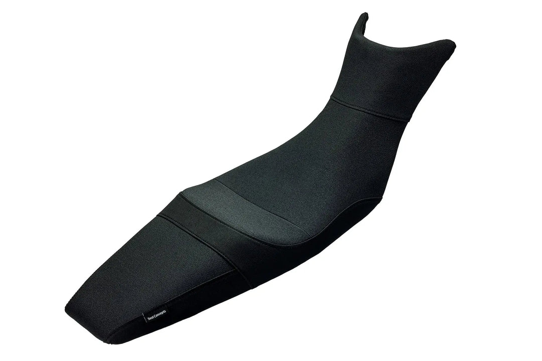 Seat Concepts Komfort-Sitzbank KTM 390 Adventure R, Black Sandpaper, Seiten Black Luna