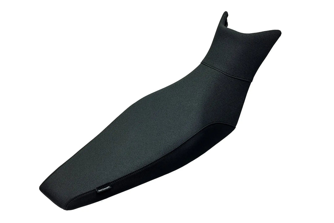 Seat Concepts Komfort-Sitzbank hoch KTM 390 Adventure R, Black Sandpaper, Seiten Black Luna
