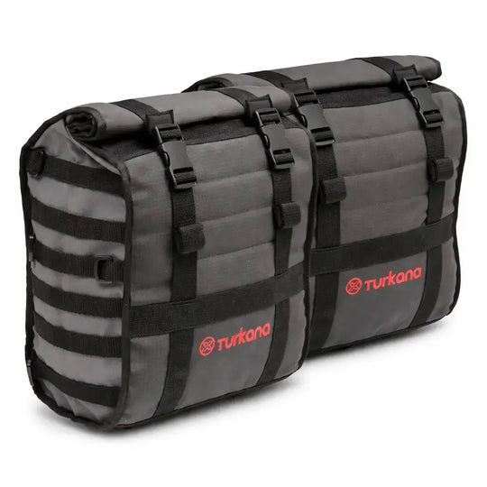 Turkana HippoHips 30L Hybrid Satteltaschen-Set, Grau Turkana Gear