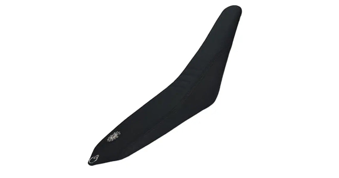 Seat Concepts Komfort Foam &amp; Cover Kit Sherco SE-R / SEF-R, Black Sandpaper, Seiten Black Carbon Fiber, Naht blau