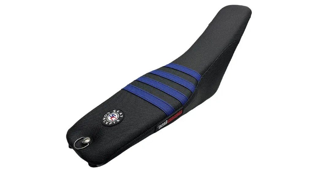 Seat Concepts Element Foam &amp; Cover Kit Sherco SE / SEF, Black Wire / Black Wire / Sapphire Blue Wire