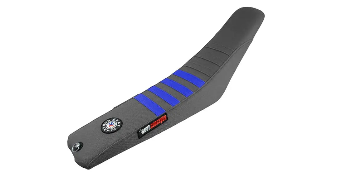 Seat Concepts Race 2.0 Foam &amp; Cover Kit Sherco SE / SEF, Grey Wire / Grey Wire / Sapphire Blue Wire