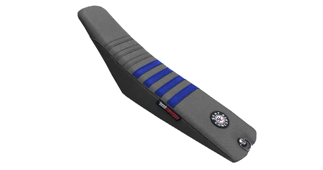 Seat Concepts Race 2.0 Foam &amp; Cover Kit Sherco SE / SEF, Grey Wire / Grey Wire / Sapphire Blue Wire