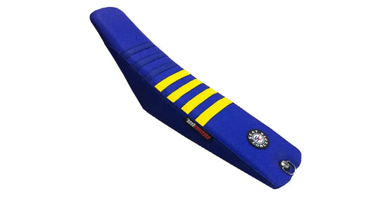 Seat Concepts Race 2.0 Foam &amp; Cover Kit Sherco SE / SEF, Sapphire Blue Wire / Sapphire Blue Wire / Yellow Wire