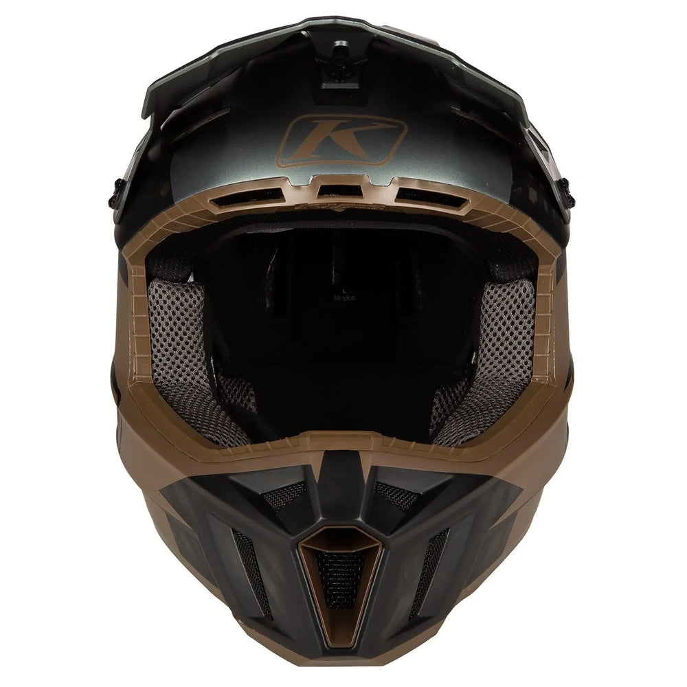 KLIM F3 Carbon Pro ECE Helm, Striker Potter's Clay KLIM