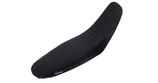 Seat Concepts Komfort-Sitzbank Suzuki DR-Z400, Black Sandpaper, Seiten Black Carbon Fiber