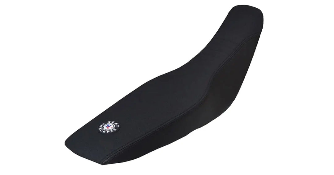 Seat Concepts Komfort Foam &amp; Cover Kit Suzuki RM-Z450, Black Sandpaper, Seiten Black Carbon Fiber