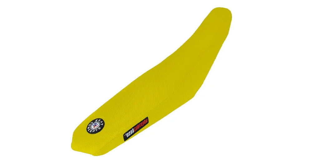 Seat Concepts Element Foam & Cover Kit Suzuki RM-Z450 / RM-Z250, Neon Yellow Wire / Neon Yellow Wire / ohne Rippen