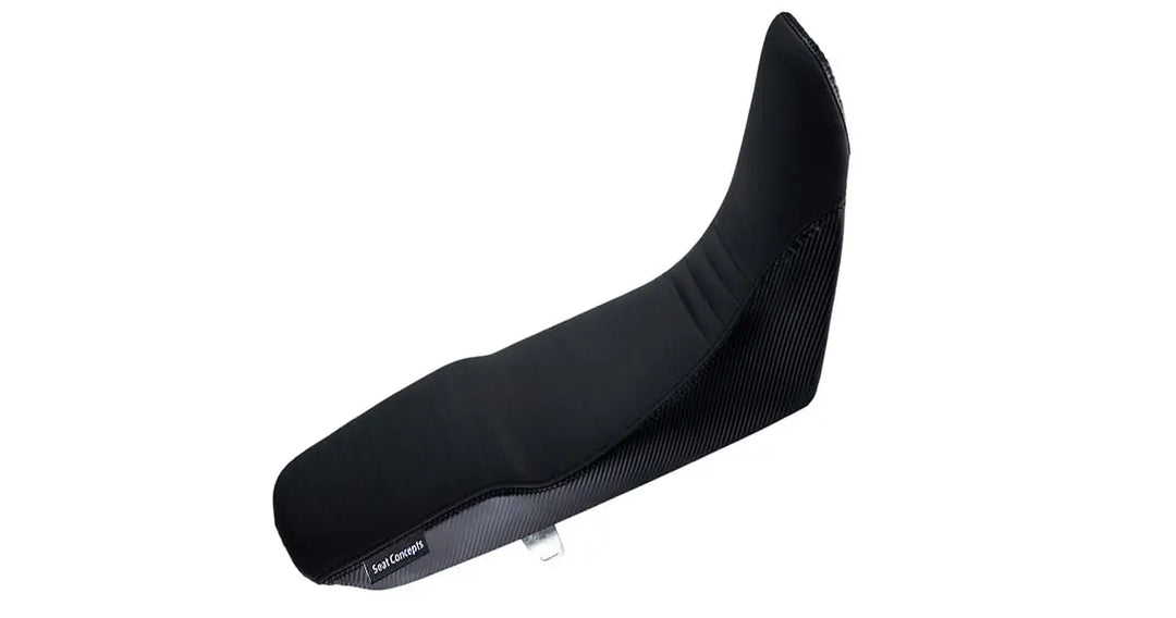 Seat Concepts Komfort-Sitzbank Suzuki DR 650 SE, Black Semi-Grip, Seiten Black Carbon Fiber