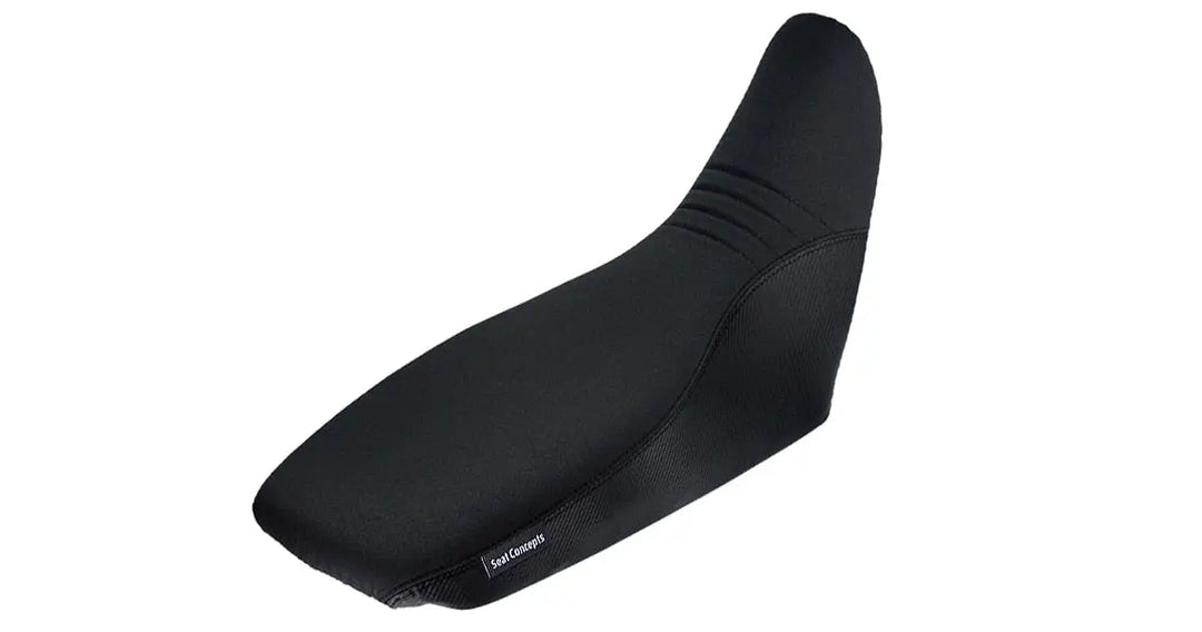 Seat Concepts Komfort-Sitzbank Suzuki DR 650 SE, Black Sandpaper, Seiten Black Carbon Fiber