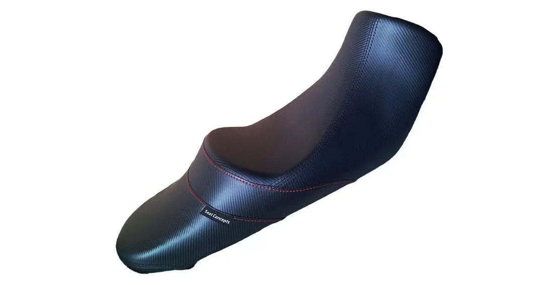Seat Concepts Komfort Foam &amp; Cover Kit Suzuki V-Strom 650 / XT, Black Carbon Fiber