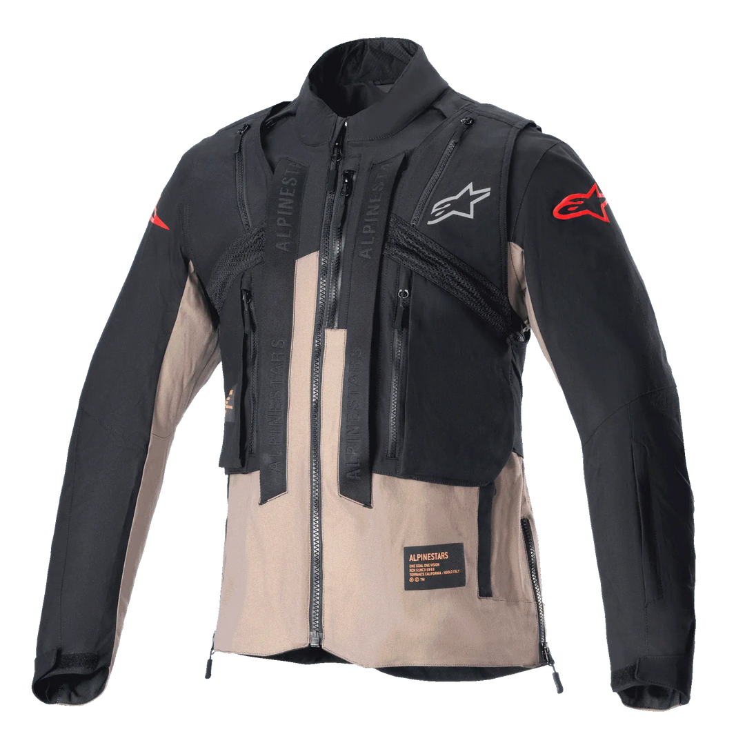 Alpinestars Techdura Jacke Black / Falcon Brown Alpinestars