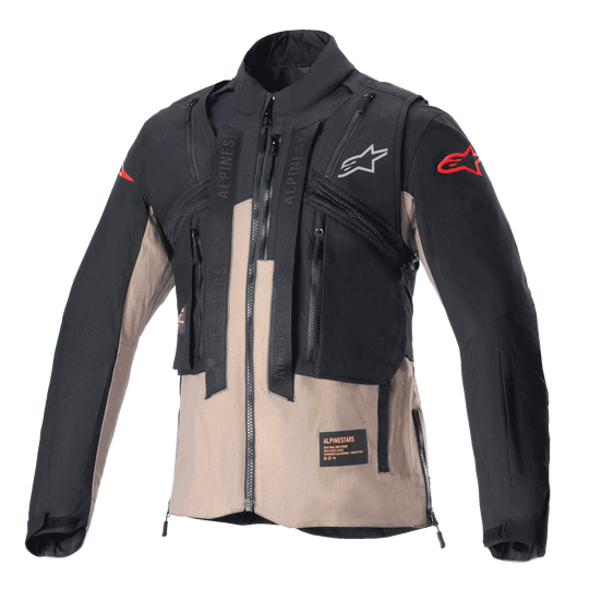 Alpinestars Techdura Jacke Black / Falcon Brown Alpinestars
