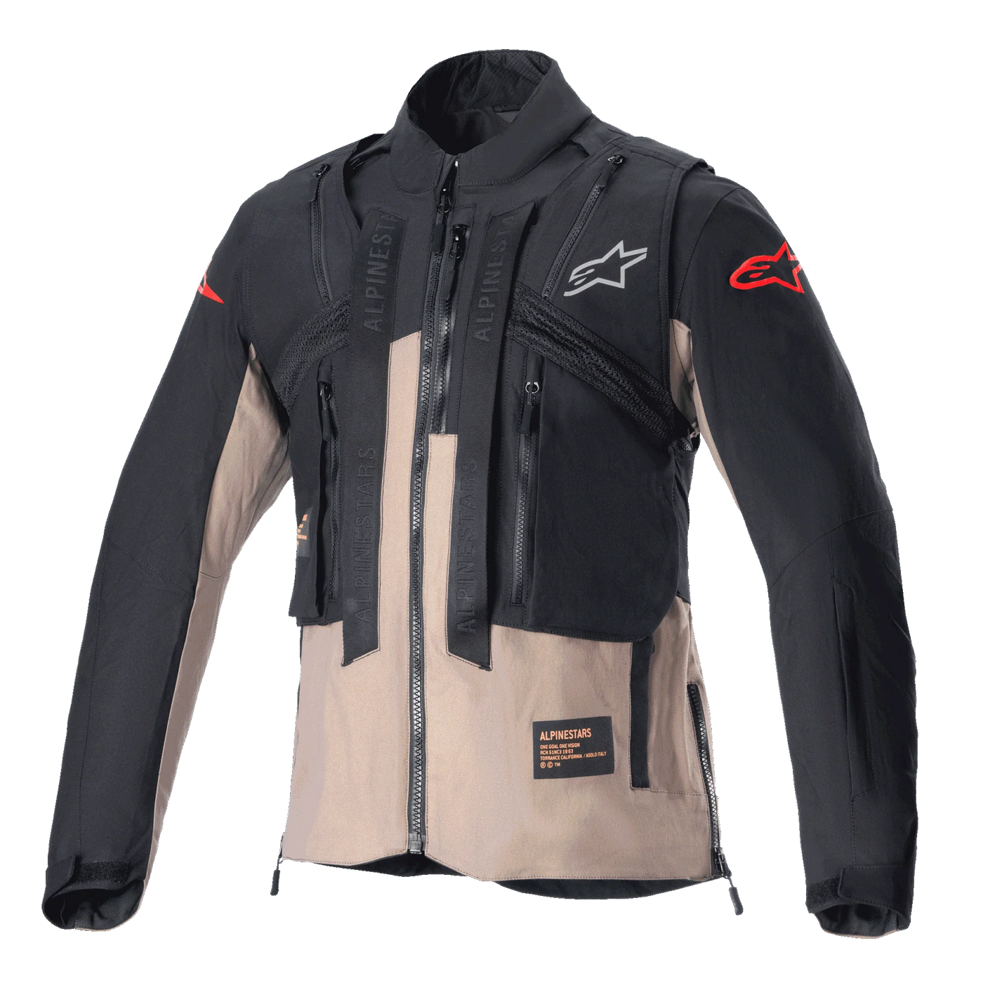 Alpinestars Techdura Jacke Black / Falcon Brown