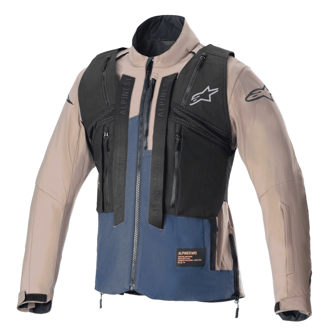 Alpinestars Techdura Jacke Falcon Brown / Night Navy