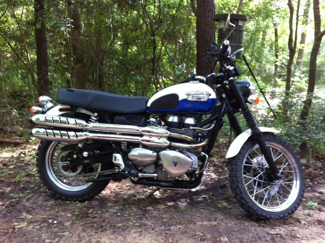 Seat Concepts Komfort Foam &amp; Cover Kit Triumph Bonneville / Scrambler / Thruxton, Black Carbon Fiber