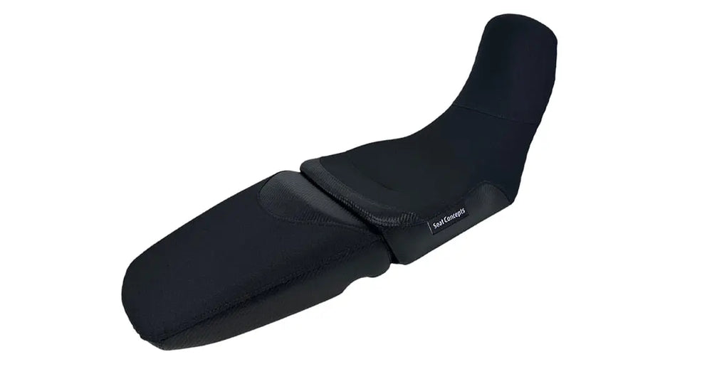 Seat Concepts Komfort Foam & Cover Kit mit Soziusbezug Triumph Tiger 900 / Tiger 850 Sport, Black Diamante, Seiten Black Luna