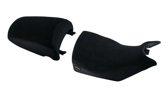 Seat Concepts Komfort Foam &amp; Cover Kit mit Soziusbezug Triumph Tiger 900, Black Diamante, Seiten Black Luna