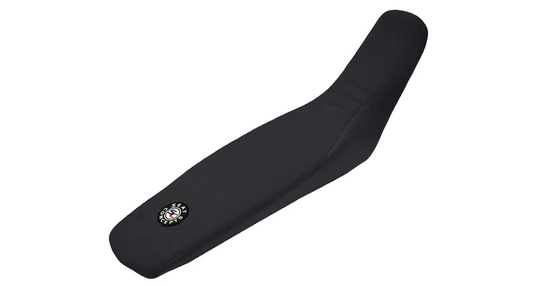 Seat Concepts Komfort Foam &amp; Cover Kit Yamaha WR250F / WR450F, Black Sandpaper, Seiten Black Carbon Fiber