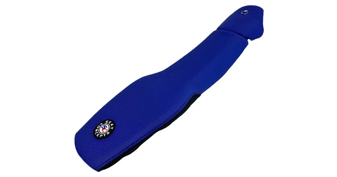 Seat Concepts Komfort-Sitzbank Yamaha YZ250F / YZ450F / WR250F / WR450F, Cobalt Blue Wire, Seiten Black Sandpaper