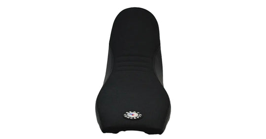 Seat Concepts Komfort Foam &amp; Cover Kit Yamaha WR450F, Black Sandpaper, Seiten Black Carbon Fiber