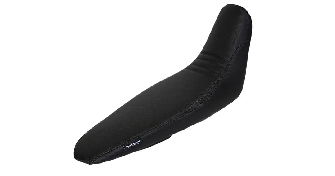 Seat Concepts Komfort-Sitzbank Yamaha WR250R / WR250X, Black Semi-Grip, Seiten Black Carbon Fiber