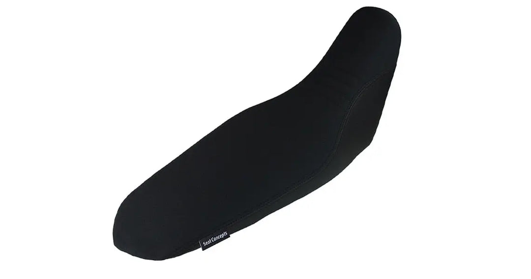 Seat Concepts Komfort-Sitzbank Yamaha WR250R / WR250X, Black Sandpaper, Seiten Black Carbon Fiber