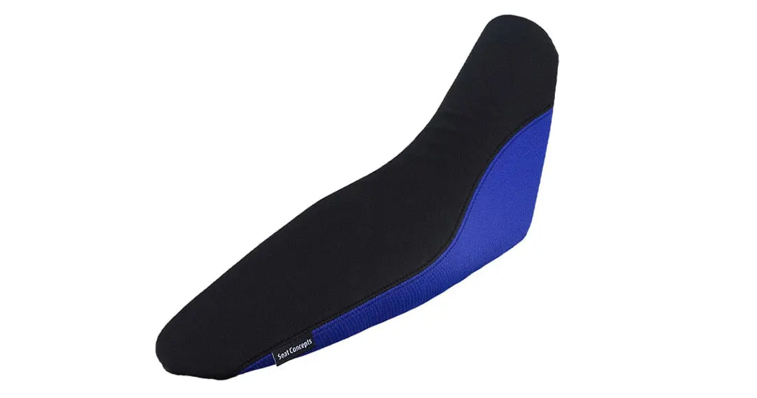 Seat Concepts Komfort-Sitzbank Yamaha WR250R / WR250X, Black Sandpaper, Seiten Cobalt Blue Wire