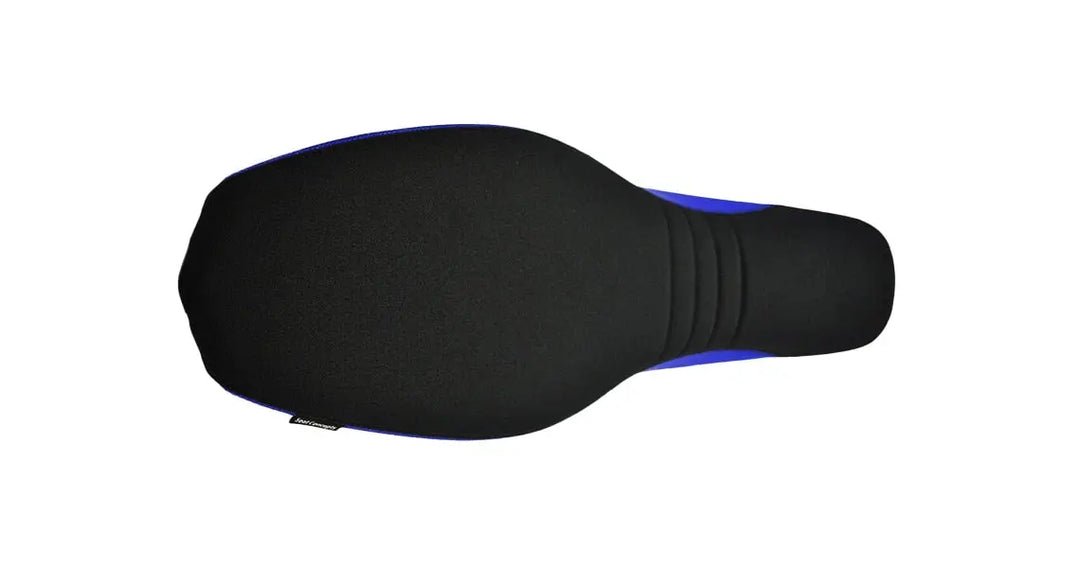 Seat Concepts Komfort-Sitzbank Yamaha WR250R / WR250X, Black Sandpaper, Seiten Cobalt Blue Wire