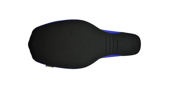 Seat Concepts Komfort-Sitzbank Yamaha WR250R / WR250X, Black Sandpaper, Seiten Cobalt Blue Wire