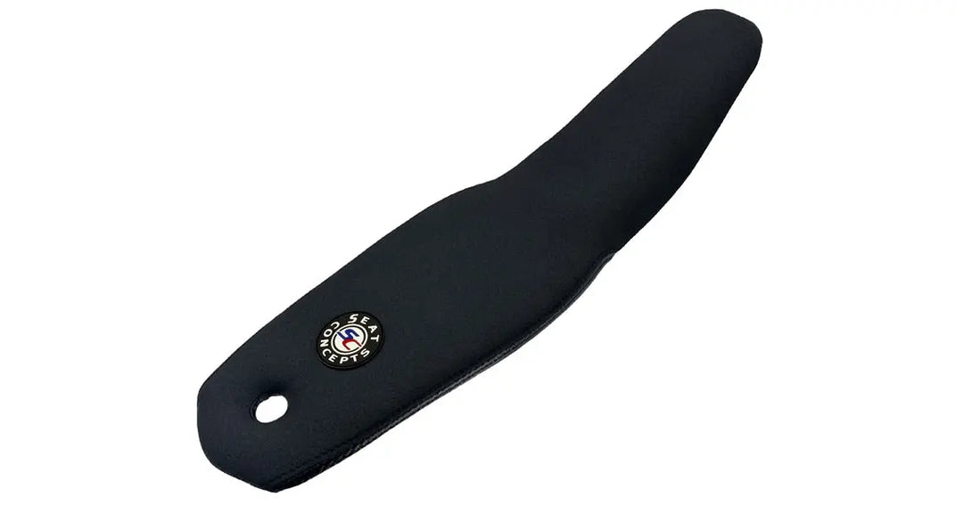 Seat Concepts Komfort Foam &amp; Cover Kit Yamaha YZ125 / YZ250, Black Sandpaper, Seiten Black Carbon Fiber