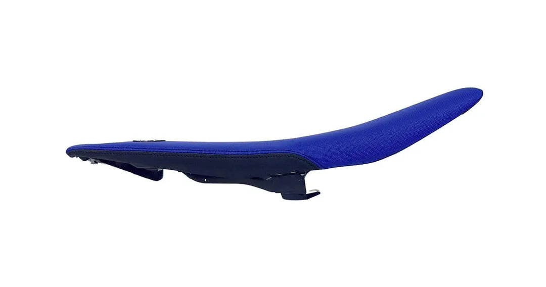 Seat Concepts Komfort Foam &amp; Cover Kit Yamaha YZ125 / YZ250, Cobalt Blue Wire, Seiten Black Sandpaper