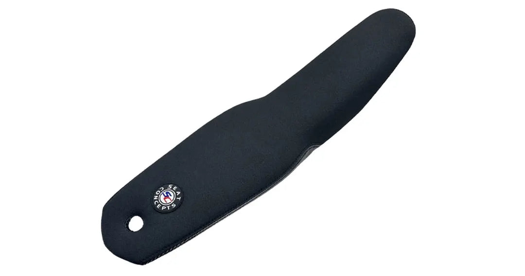 Seat Concepts Komfort Foam &amp; Cover Kit Yamaha YZ125 / YZ250, Black Sandpaper, Seiten Black Carbon Fiber