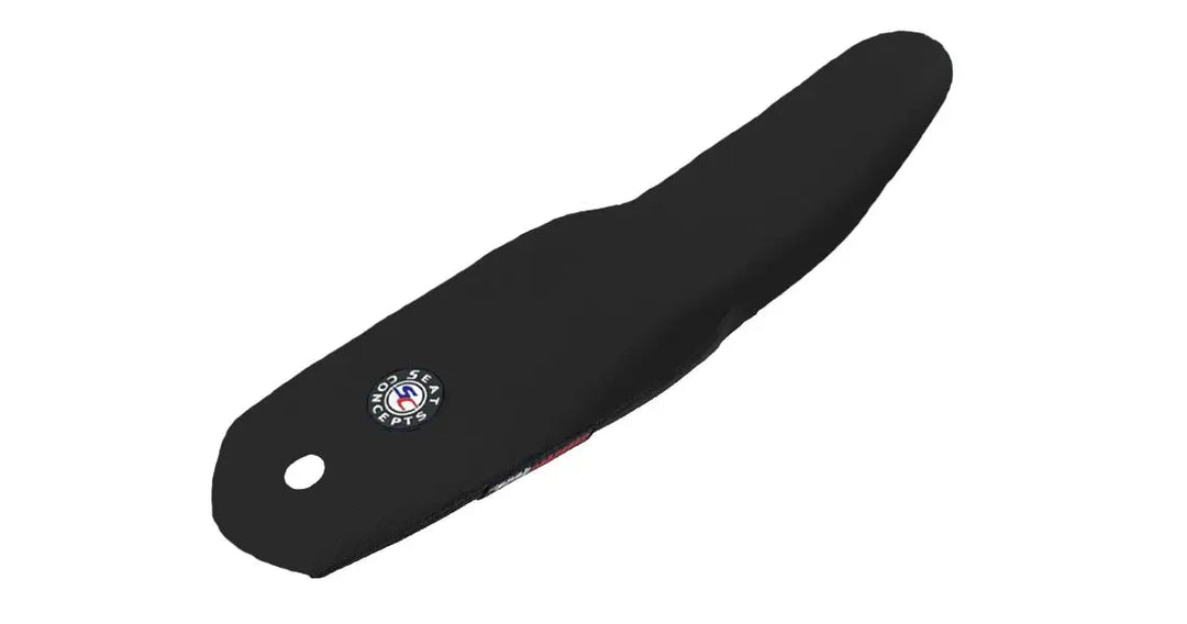 Seat Concepts Element Foam &amp; Cover Kit Yamaha YZ125 / YZ250, Black Wire / Black Wire / ohne Rippen