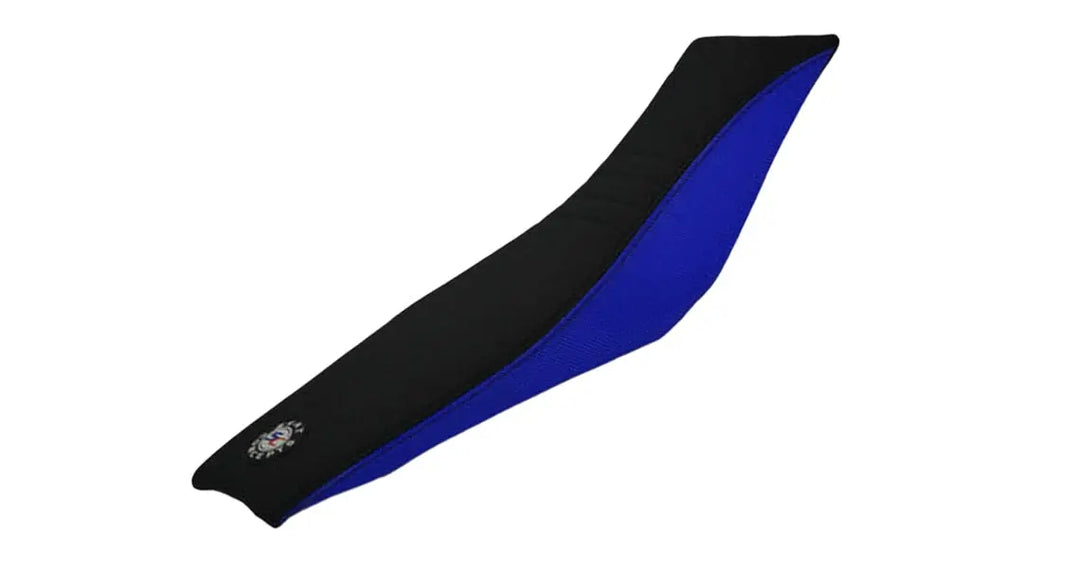 Seat Concepts Komfort-Sitzbank Yamaha YZ250F / YZ450F / WR250F / WR450F, Black Sandpaper, Seiten Cobalt Blue Wire