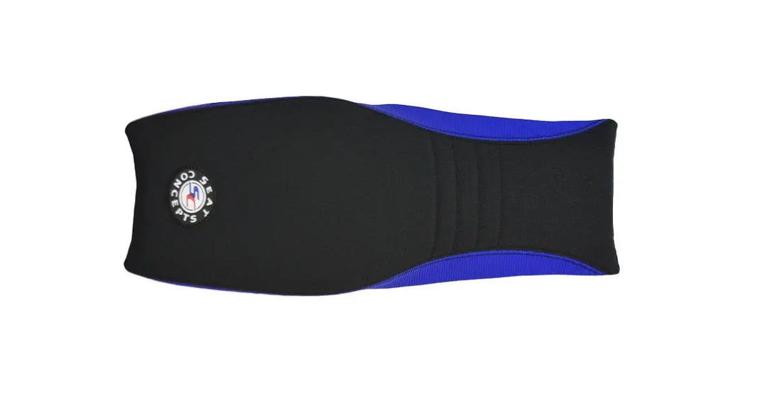 Seat Concepts Komfort-Sitzbank Yamaha YZ250F / YZ450F / WR250F / WR450F, Black Sandpaper, Seiten Cobalt Blue Wire