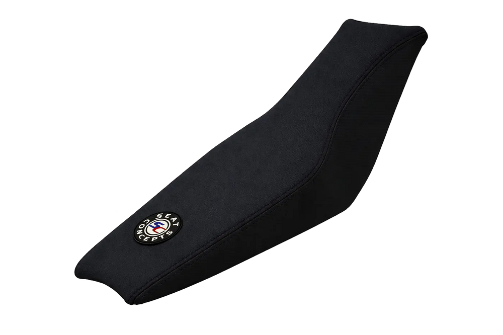 Seat Concepts Komfort-Sitzbank Yamaha YZ250F / YZ450F / WR250F / WR450F, Black Sandpaper, Seiten Black Carbon Fiber