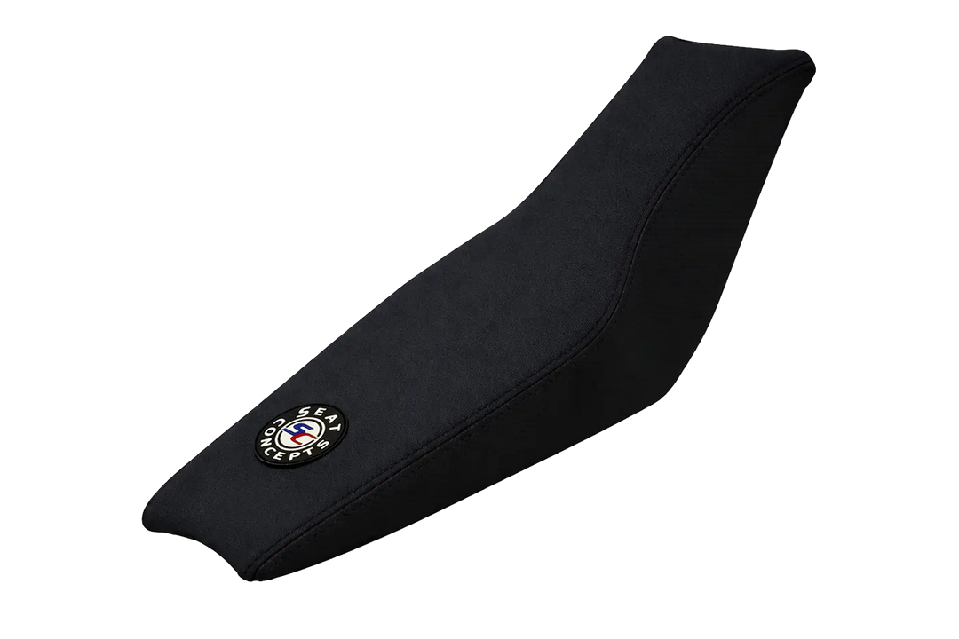 Seat Concepts Komfort-Sitzbank Yamaha YZ250F / YZ450F / WR250F / WR450F, Black Sandpaper, Seiten Black Carbon Fiber