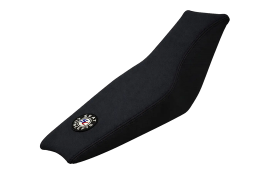 Seat Concepts Komfort-Sitzbank Yamaha YZ250F / YZ450F / WR250F / WR450F, Black Sandpaper, Seiten Black Carbon Fiber