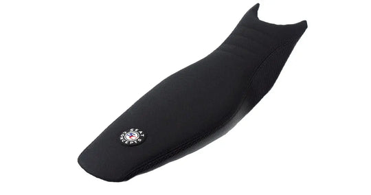 Seat Concepts Komfort-Sitzbank Yamaha YZ250F / YZ450F / WR250F / WR450F, Black Sandpaper, Seiten Black Carbon Fiber