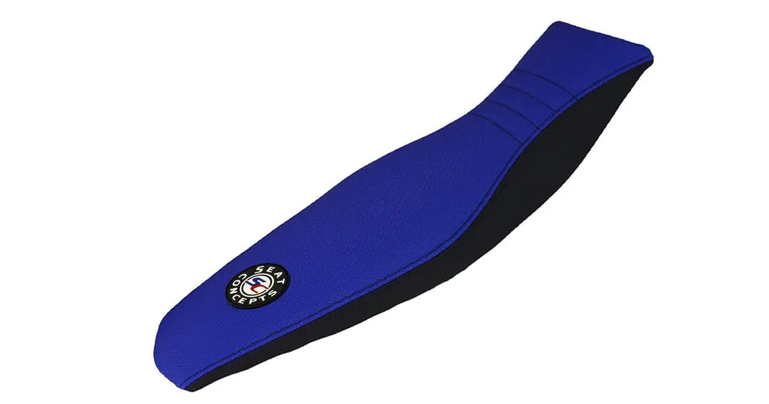 Seat Concepts Komfort-Sitzbank Yamaha YZ250F / YZ450F / WR250F / WR450F, Cobalt Blue Wire, Seiten Black Sandpaper