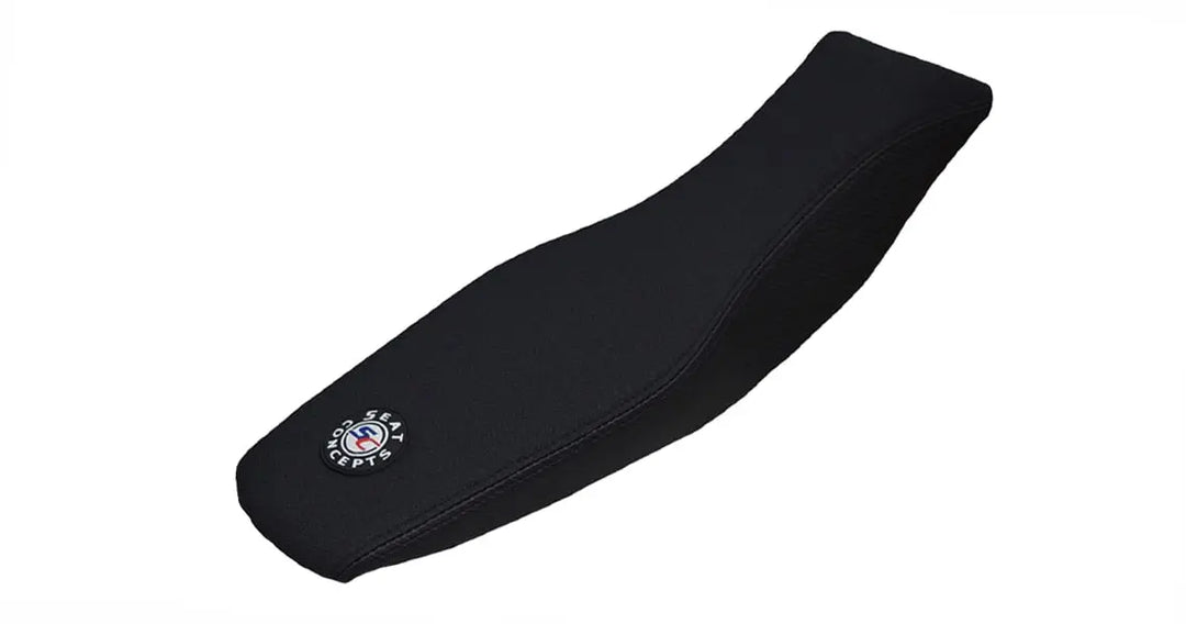 Seat Concepts Komfort-Sitzbank Yamaha YZ250F / YZ450F / WR250F / WR450F, Black Sandpaper, Seiten Black Carbon Fiber