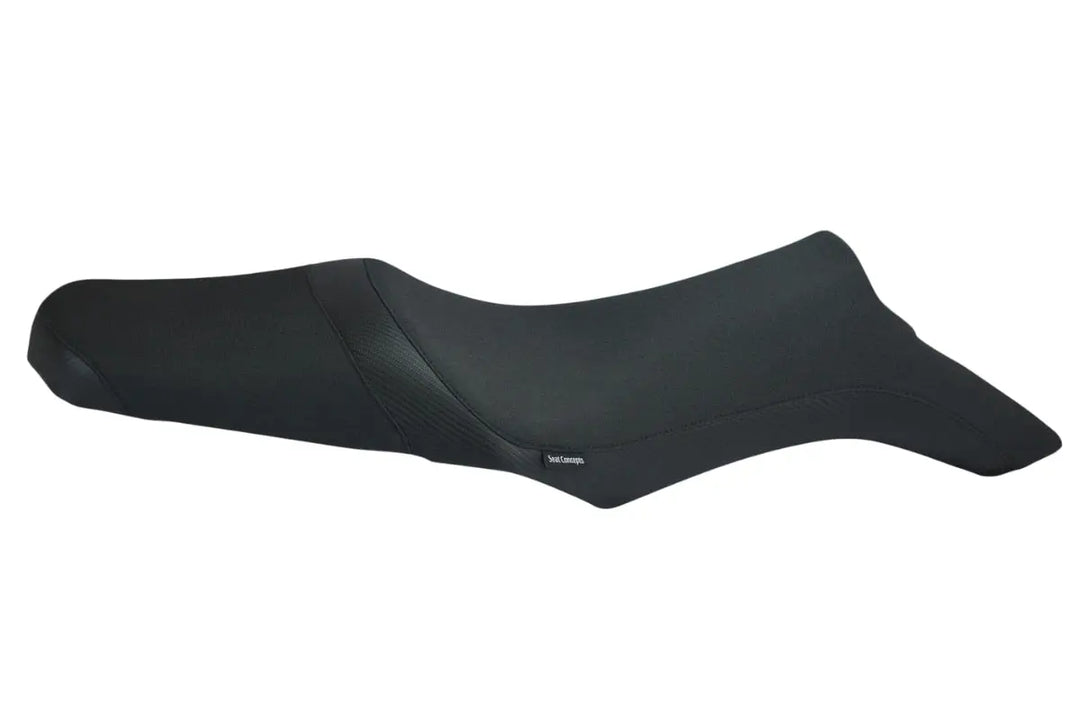 Seat Concepts Komfort Two-Up Sitzbank Yamaha MT-09, Black Sandpaper, Seiten Black Carbon Fiber