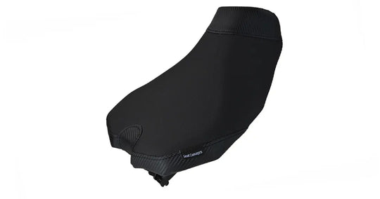 Seat Concepts Komfort Foam &amp; Cover Kit Yamaha Tracer 900, Black Semi-Grip, Seiten Black Carbon Fiber
